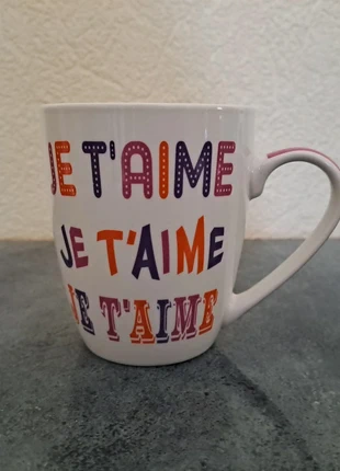 Mug je t'aime, merk: sans, staat: Heel goed, € 10,00, € 11,20 inclusief Kopersbescherming