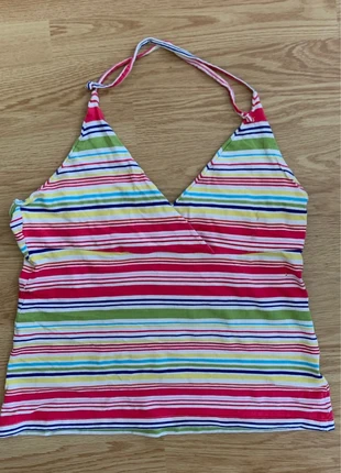Top multicolore rayé, merk: C&A, staat: Heel goed, maat: XL / 42 / 14, € 6,00, € 7,00 inclusief Kopersbescherming