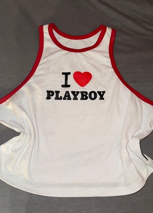 Missguided x Playboy tanktop size XXL, merk: Missguided, staat: Nieuw zonder prijskaartje, maat: XXL / 44 / 16, € 5,00, € 5,95 inclusief Kopersbescherming