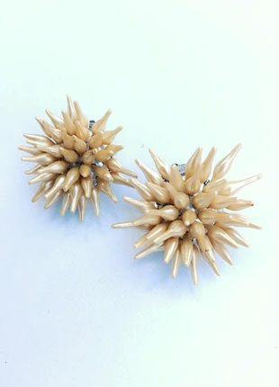 Boucles d'oreilles doré irisées vintage 60s, marca: Vintage, estado: Muito bom, €16.00, €17.50 inclui Proteção do Comprador Pro