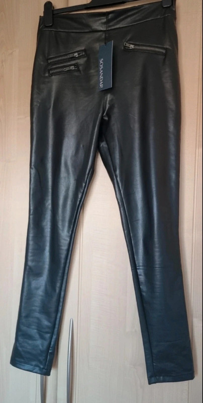 Leather Look Leggings, SOSANDAR