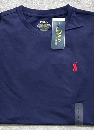 Polo Ralph Lauren heren T-shirt donkerblauw Custom Slim Fit maat S, merk: Ralph Lauren, staat: Nieuw met prijskaartje, maat: S, € 29,00, € 31,15 inclusief Kopersbescherming Pro
