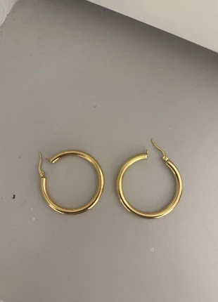 Boucles d’oreilles créoles en or épaisses – bijoux femme élégants, brand: Tendance, condition: New without tags, €7.00, €8.05 includes Buyer Protection