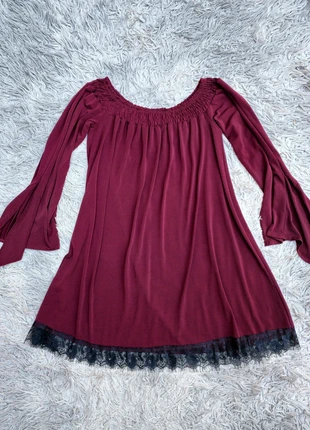 Blouse manches évasées bordeaux taille L I am, marca: I am, estado: Muy bueno, tamaño: L / 40 / 12, 7,90 €, 9,00 € Protección al comprador incluida