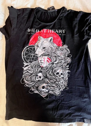 Killstar wild at heart shirt, merk: Killstar, staat: Goed, maat: M / 38 / 10, € 12,00, € 13,30 inclusief Kopersbescherming