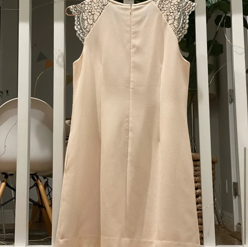 J.Crew white dress with lace detail 3