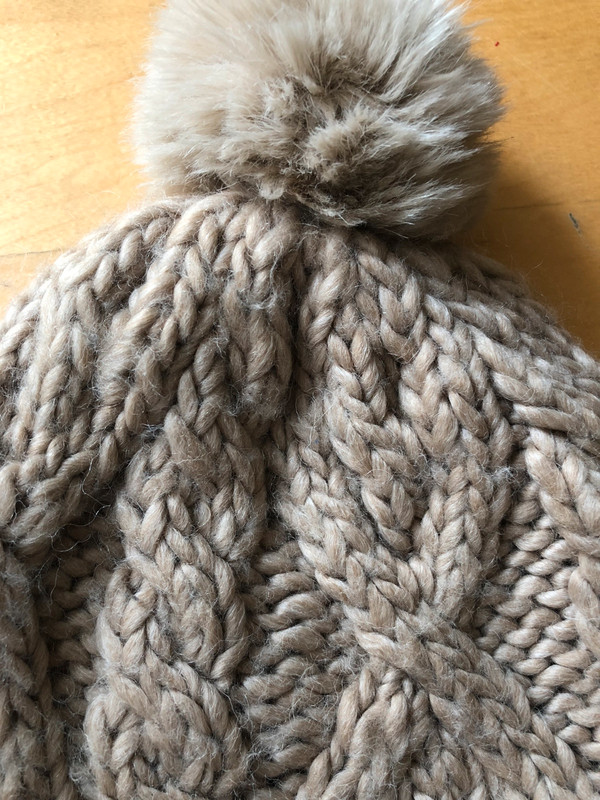 Bonnet en laine côtelée | Beige