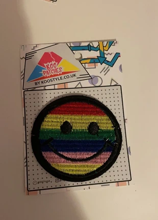 Rainbow Smiley Face Jean Patch , condition: New without tags, £3.00, £3.85 includes Buyer Protection