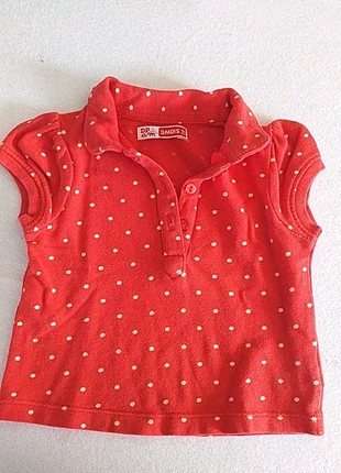 Tee-shirt petit pois rouge , marca: Du Pareil au Même, estado: Muy bueno, tamaño: 1-3 meses / 56 cm, 2,00 €, 2,80 € Protección al comprador incluida