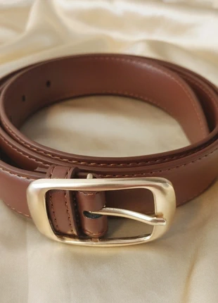 Ceinture marron boucle dorée cuir PU, brand: Boutique indépendante, condition: Very good, size: 110 cm, €12.00, €13.30 includes Buyer Protection Pro