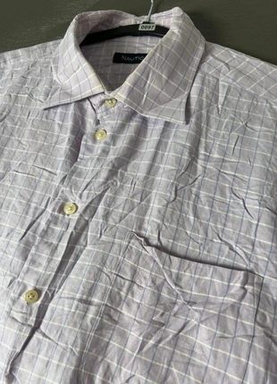 Nautica Purple Checkered Dress Shirt - 0097, marke: Nautica, zustand: Gut, größe: XL, 6,75 €, 7,79 € beinhaltet Vinted-Käuferschutz Pro