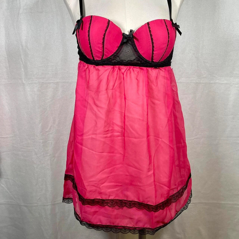 Rampage Intimates Pink And Black 1