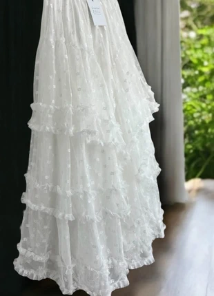 Jupe Longue en Dentelle, Y2K, Vintage Style, Chic Paris, Falda Larga de Encaje Floral, 94 cm, marca: Limited Edition, estado: Nuevo con etiquetas, tamaño: L / 40 / 12, 55,00 €, 58,45 € Protección al comprador incluida
