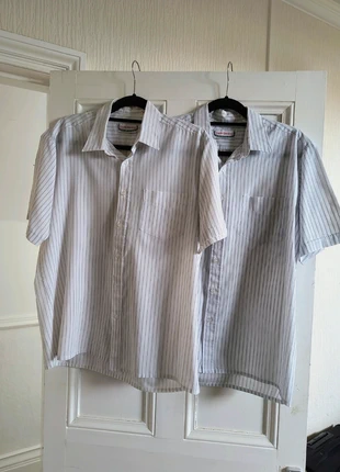 Two Vintage Short Sleeved Striped Shirts, brand: Vintage, condition: Good, size: M, £3.50, £4.38 includes Buyer Protection