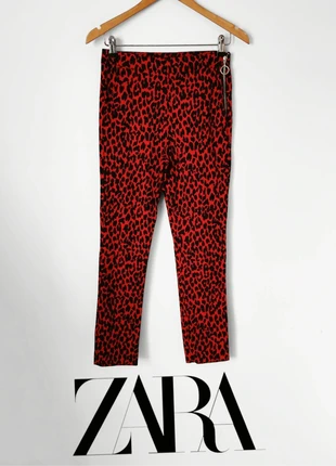 Zara leopard print trousers – Size S, marca: Zara, estado: Muito bom, tamanho: S / 36 / 8, €1.90, €2.70 inclui Proteção do Comprador