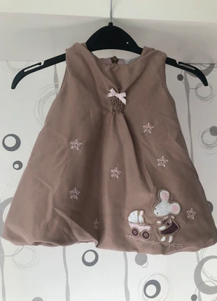 Jolie robe marron clair et rose . Taille 3mois , staat: Heel goed, maat: 1-3 maanden / 56 cm, € 1,30, € 2,07 inclusief Kopersbescherming