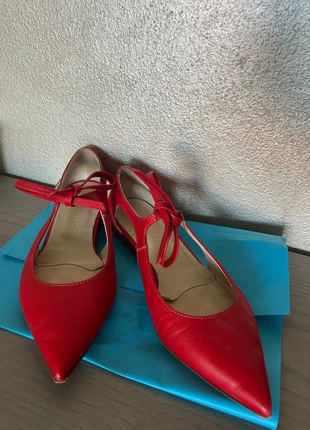 Ballerine rosse a punta | Viola Ricci, marca: Viola Ricci, estado: Muito bom, tamanho: 38, €80.00, €84.70 inclui Proteção do Comprador