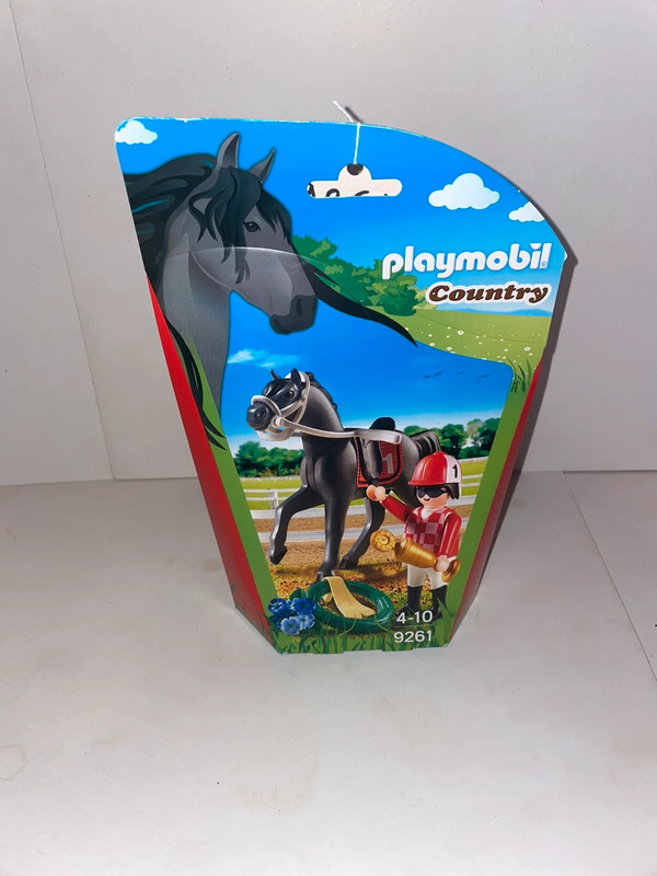 Playmobil - 9261 - Jockey avec Cheval de Course