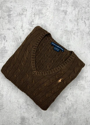 Polo Ralph Lauren Torsadé Col V Marron Logo Brodé Taille XS Femme TR52., marke: Ralph Lauren, zustand: Sehr gut, größe: XS / 34 / 6, 49,90 €, 53,10 € beinhaltet Vinted-Käuferschutz Pro