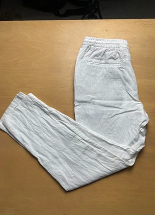 Pantalon Zara blanc en lain – Taille S femme , hommes | Chic minimaliste hiver élégant, marque: Zara, état: Très bon état, taille: S, 10,00 €, 11,20 € Protection acheteurs incluse