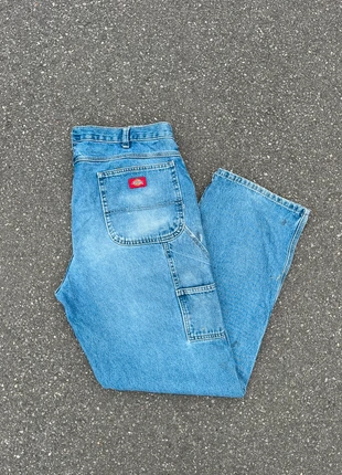 Pantalon dickies single knee workwear baggy bleu vintage - Taille 40x34, marque: Dickies, état: Très bon état, taille: W40 | FR 50, 19,00 €, 20,65 € Protection acheteurs (Pro) incluse