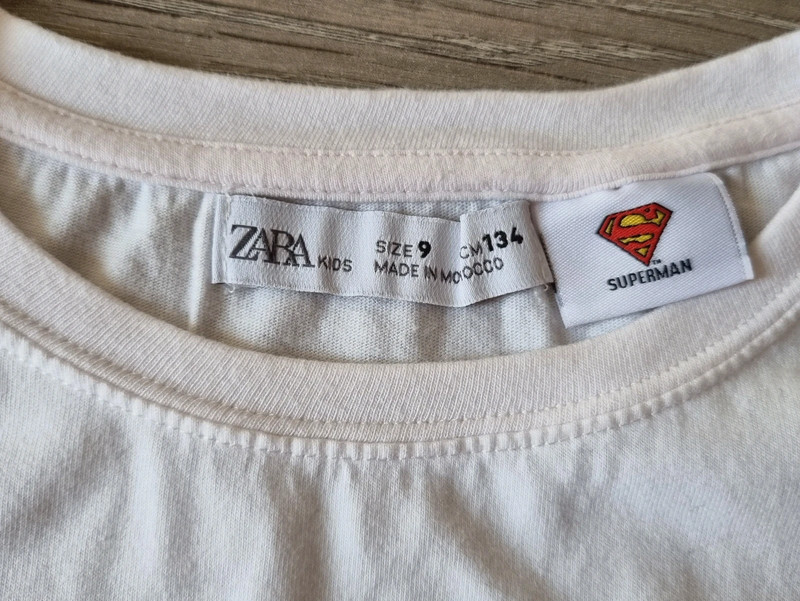 T shirt manches longues garcon Camiseta manga larga nino. Marca Zara. Superman Vinted
