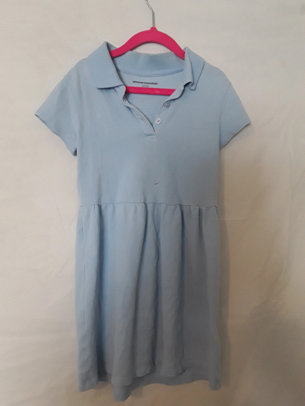 Amazon Girls Uniform Pique Polo Dress . Size 6-7 1