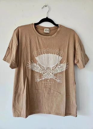 T-shirt oversize marron taille 38 / M, condition: Good, size: M / 38 / 10, €3.00, €3.85 includes Buyer Protection