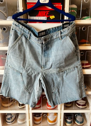 Urban Classics Double Knee Blue Shorts Carpenter Cargo Baggy Work Cut Jeans, marke: Urban Classics, zustand: Neu, mit Etikett, größe: L, 35,00 €, 37,45 € inklusive Vinted-Käuferschutz