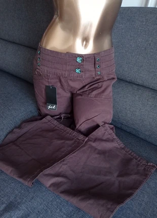 Pantalon marron 100% coton – Style casual/bohème – Taille S – Neuf avec étiquette, marque: JCL, état: Neuf avec étiquette, taille: S / 36 / 8, 12,00 €, 13,30 € Protection acheteurs incluse