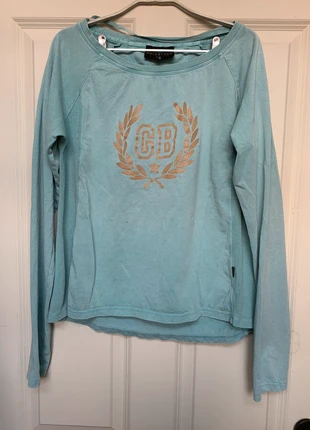 Goldbergh Trui Maat 38 Lichtblauw Logo Goud , merk: Goldbergh, staat: Heel goed, maat: M / 38 / 10, € 45,00, € 47,95 inclusief Kopersbescherming Pro