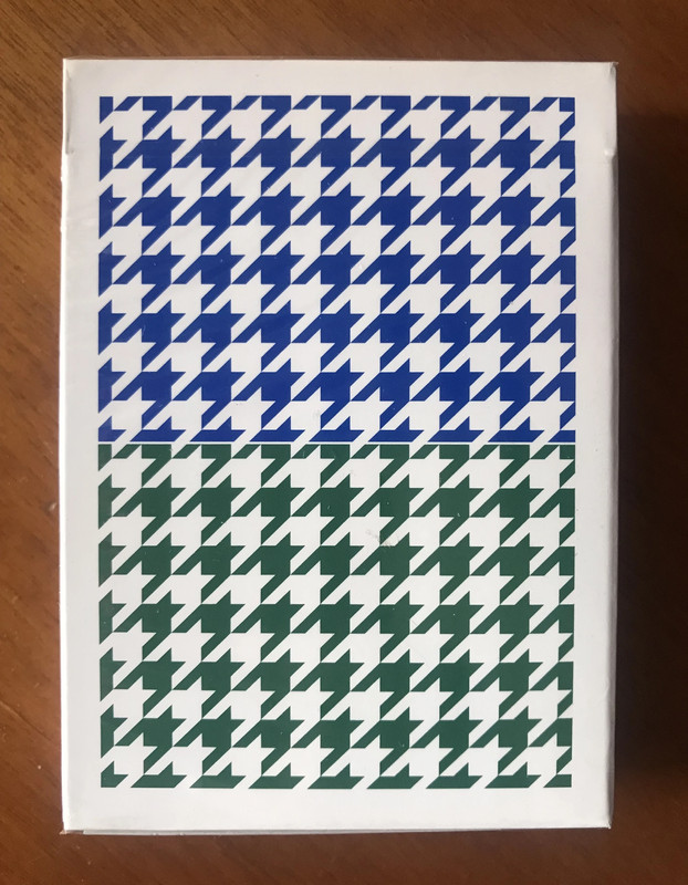 Houndstooth Blue and Green - Anyone Woldwide - Playing Cards - Carte da Gioco - Nuovo New 2