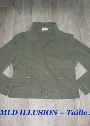 Veste kaki "MLD Illusion" Taille 2 (=38/40), brand: Illusion, condition: New without tags, size: M / 38 / 10, €12.00, €13.30 includes Buyer Protection