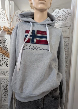 Sweat à capuche femme marque Geo Norway taille L couleur gris et multicolore C7, brand: Geo Norway, condition: New with tags, size: L / 40 / 12, €29.99, €32.19 includes Buyer Protection Pro