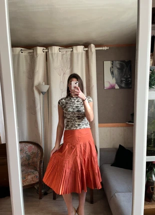 Jupe longue orange corail western, marke: COQUETTE, zustand: Sehr gut, größe: M / 38 / 10, 14,00 €, 15,40 € inklusive Vinted-Käuferschutz