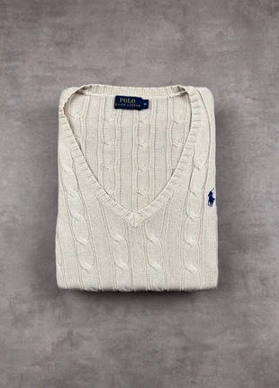 Pull Ralph Lauren Femme – Taille M – Maille Torsadée – Écru / Blanc Cassé, marca: Ralph Lauren, estado: Muy bueno, tamaño: M / 38 / 10, 45,00 €, 47,95 € Protección al comprador incluida