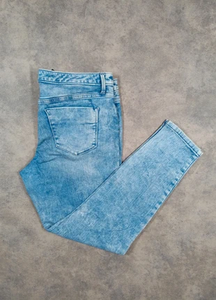 Jean jegging bleu clair délavé femme – taille FR 40 W31 US 12 Y2K rétro, merk: Vintage Dressing, staat: Heel goed, maat: L / 40 / 12, € 14,90, € 16,35 inclusief Kopersbescherming