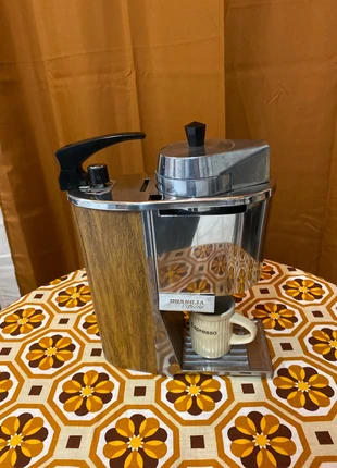 Machine expresso années 1970 en bois Formica métal chromé modèle Baby gaz, merk: brasilia express baby, staat: Heel goed, € 42,00, € 44,80 inclusief Kopersbescherming Pro
