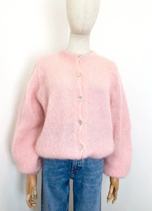 Cardigan mohair rose bébé, état: Neuf avec étiquette, taille: Taille unique, 68,00 €, 72,10 € Protection acheteurs (Pro) incluse