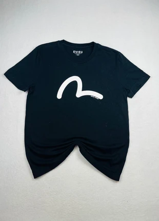 T Shirt Evisu Noir Coton Y2K Manches Courtes - Taille S, marca: Evisu, estado: Muy bueno, tamaño: S, 34,90 €, 37,35 € Protección al comprador incluida