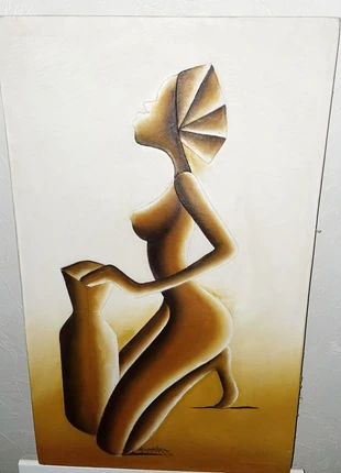 Tableau d’artiste africain, brand: Art, condition: Very good, €190.00, €200.20 includes Buyer Protection