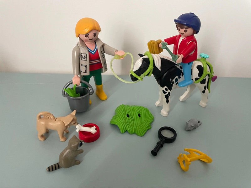 playmobil ensemble pour zoo accessoires animaux