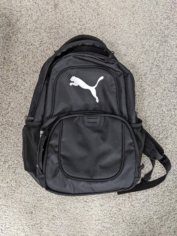 New Puma black silver backpack Vinted