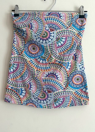 Papaya Holiday multicolour psychedelic mandala print stretch mini skirt – size UK 10 festival Y2K, brand: Papaya, condition: Very good, size: M / 10, £3.99, £4.89 includes Buyer Protection