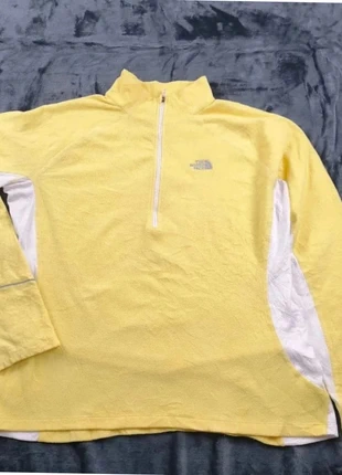 The North Face polaire jaune blanc XL femme The North Face fleece yellow white XL half zip, brand: The North Face, condition: Good, size: XL / 42 / 14, €25.00, €26.95 includes Buyer Protection