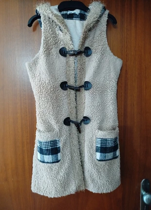 Colete comprido em pelo sintético Ginger Soul tamanho S, marca: Ginger + Soul, estado: Bom, tamanho: S / 36 / 8, €8.00, €9.10 inclui Proteção do Comprador