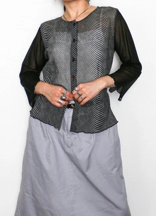 Mesh top | Haut en mesh boutonné, marque: Vintage, état: Bon état, taille: M / 38 / 10, 6,00 €, 7,00 € Protection acheteurs (Pro) incluse