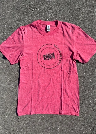 Vintage t-shirt crunch no judgments rouge/rose - Taille S, brand: Vintage Dressing, condition: Very good, size: S / 36 / 8, €9.00, €10.15 includes Buyer Protection Pro