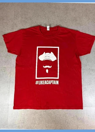 T-shirt rouge homme taille L - #likeacaptain, condition: Very good, size: L, €1.00, €1.75 includes Buyer Protection