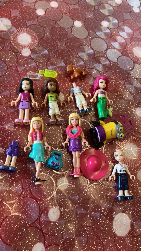 Lego friends and lego barbie minifigures